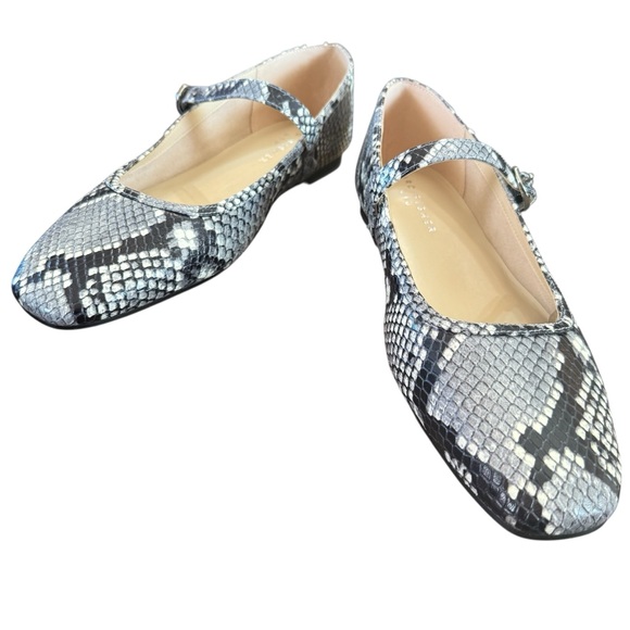 Marc Gisher Garissa Snake Skin Mary Jane Loafer Light Natural Size 9.5 - Picture 5 of 10